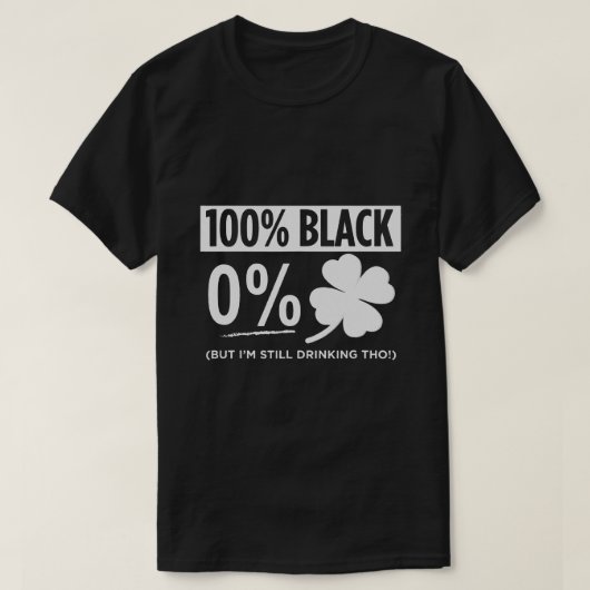Funny Black People St Patricks Day Irish Kleeblatt T-Shirt (Design vorne)