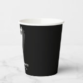 Funny Black Personalisiert Trauzeuge Paper Cup Pappbecher (Links)