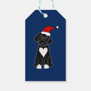 Funny Black Portugiesischer Hund Weihnachten Geschenkanhänger