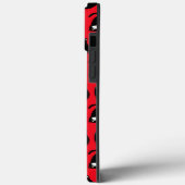 Funny Black Red Cat Fitness Case-Mate iPhone Hülle (Rückseite / Links)