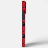 Funny Black Red Cat Fitness Case-Mate iPhone Hülle (Rückseite / Rechts)