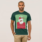 Funny Black Santa No Hugs Ugly Xmas Sweater T-Shirt (Vorne ganz)