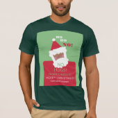 Funny Black Santa No Hugs Ugly Xmas Sweater T-Shirt (Vorderseite)