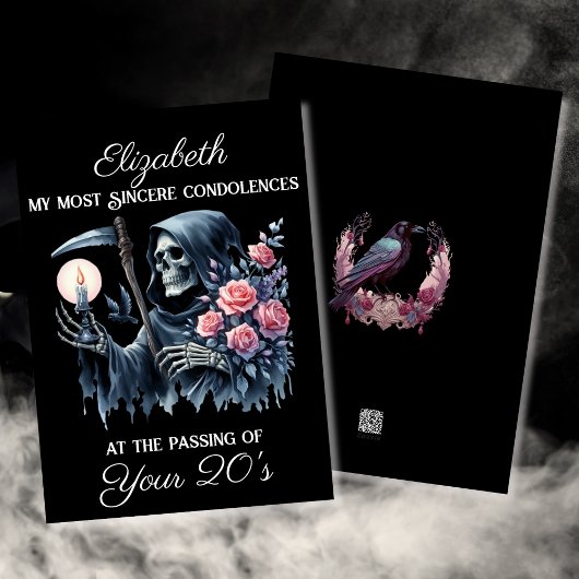 Funny Black Sensenmann Tod meiner Jugend 30. Gebur Karte