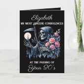 Funny Black Sensenmann Tod meiner Jugend 30. Gebur Karte (Vorderseite)