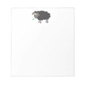 Funny Black Sheep Notepad Notizblock (Vorderseite)
