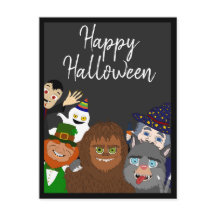 Funny Black Supernatural Creatures Happy Halloween