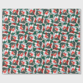 Funny Black Tan Dackel Welppy Christmas Pattern Geschenkpapier (Flach)