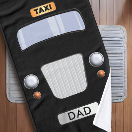 Funny Black Taxi Cab Personalisiert Handtuch