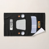 Funny Black Taxi Cab Personalisiert Handtuch (Handtuch)