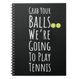 Funny Black Tennis Team gibt Spielern Geschenke Notizblock