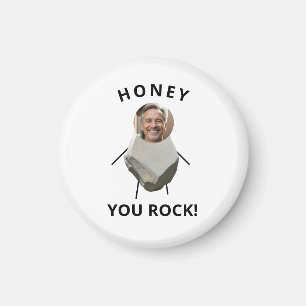 Funny Black Text Rock Foto Husband Magnet