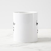 Funny Black Typografy Hungover AF Jumbo-Tasse (Vorderseite)