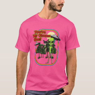 Funny Black und Tan Chihuahua Alien Sie sind ausge T-Shirt