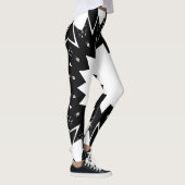 Funny Black und White Star Leggings (Rechts)