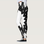 Funny Black und White Star Leggings (Links)