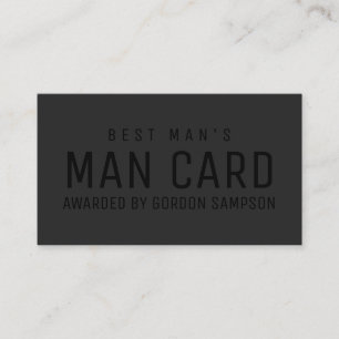Funny Black Wedding Trauzeuge Vorschlag Man Card Visitenkarte