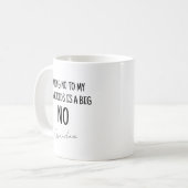 Funny Black & White Oma Sprichwort Kaffeetasse (Vorderseite Links)