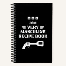 Funny Black & White Sehr masculine Rezept Buch