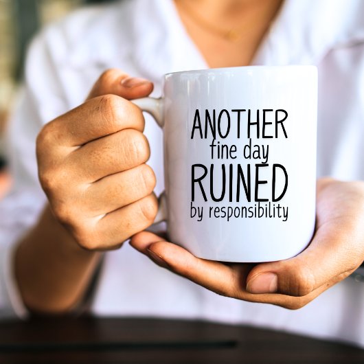 Funny Black + White Zitat Kaffeebücher Kaffeetasse