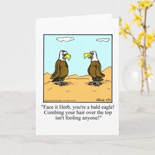 Funny Blank Grußkarte Spaß Karte (Gelbe Blume)