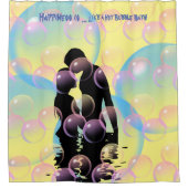 Funny - Blase Bath - Lover Duschvorhang (Vorderseite)