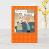 Funny blasst im Ohr-Jubiläum Karte (Gelbe Blume)