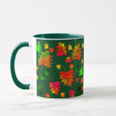 Funny Blätter Aquarellkaffee Tasse (Links)