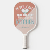Funny Bleibe aus der Küche Pickleball Schläger (Rückseite)