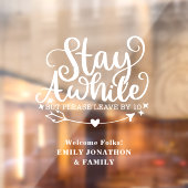 Funny Bleibe hin und wieder, Verließ aber um zehn  Fensteraufkleber (Blatt 2)