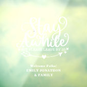 Funny Bleibe hin und wieder, Verließ aber um zehn  Fensteraufkleber (Blatt 3)