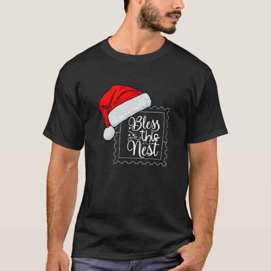 Funny Bless dieses Nest Design T-Shirt (Vorderseite)