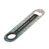 Funny Bling Drink Diamond Glitzer Glitzern Speed Flaschenöffner (Vorderseite Schrägansicht)