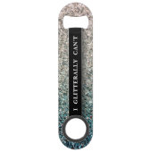 Funny Bling Drink Diamond Glitzer Glitzern Speed Flaschenöffner (Vorderseite)