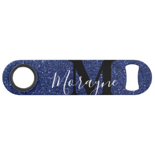Funny Bling trinkt Navy Blue Glitzer Glitzern Speed Flaschenöffner