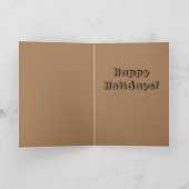 Funny Blitzen Weihnachtskarte Karte (Innenseite)