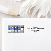 Funny Blizzard Forecast Rücksendeadressen-Aufklebe (Insitu)