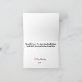 Funny Blizzard Forecrecast Weihnachtskarte Karte (Innenseite)