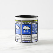 Funny Blizzard Warning Tasse (Zentrum)