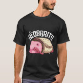 Funny Blobfish Burrito Geschenk für Fische Lover M T-Shirt (Vorderseite)
