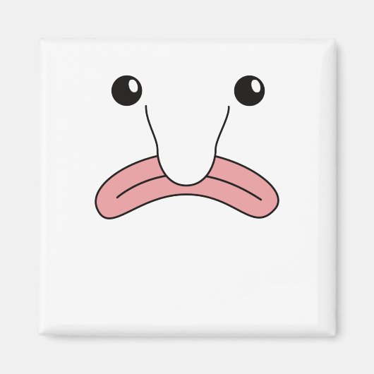 Funny Blobfish Funny Animes Blobfish Kostüm Magnet (Vorne)
