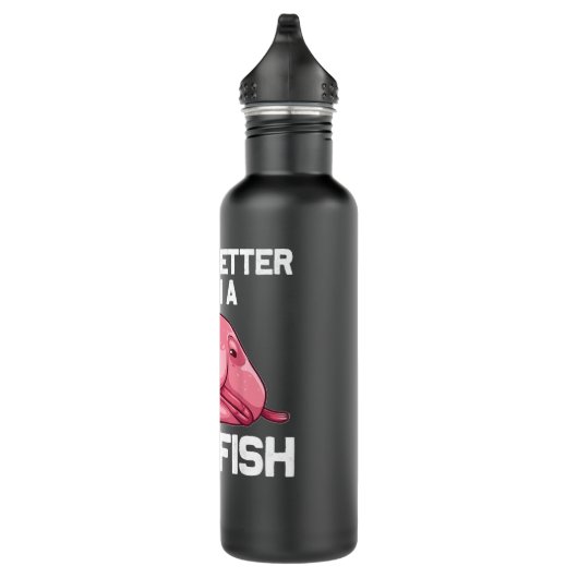 Funny Blobfish Geschenk für Männer Frauen Seetang Edelstahlflasche (Rechts)