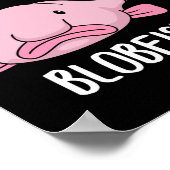 Funny Blobfish Geschenk Girls Boys Unterwasser Blo Poster (Ecke)