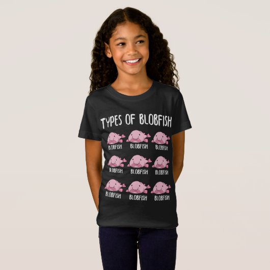 Funny Blobfish Geschenk Girls Boys Unterwasser Blo T-Shirt (Vorne ganz)