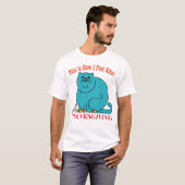 Funny Bloed niedlich Cat nach Erntedank Party T-Shirt (Vorne ganz)