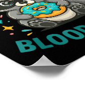 Funny Blood Sugar Raccoon Food Chaos Diabetes Fera Poster (Ecke)