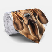 Funny Bloodhound Christmas Dog Lover Krawatte (Gerollt)