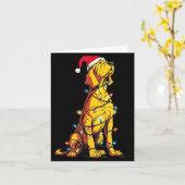 Funny Bloodhound Christmas Graphics Dog Lights Lov Karte (Gelbe Blume)