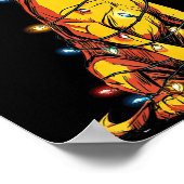 Funny Bloodhound Christmas Graphics Dog Lights Lov Poster (Ecke)