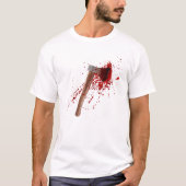 Funny Bloody Ax Halloween Kostüme Matching Mens W T-Shirt (Vorderseite)